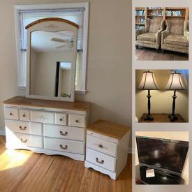 MaxSold Auction: This online auction features Kitchen Table & Chairs, Ethan Allen Furniture, Reclining Leather Couches, TV, Ikea Corner Work Station and much more!