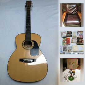 MaxSold Auction: This online auction features Vintage Guitar, Teak Furniture, Leather Chair, Small Kitchen Appliance, Upright Piano, Clavinova Keyboard, Video Games, Legos, New Photo Albums, NIB Kohler Sink, Costume Jewelry, Kids Bikes, Fishing Gear, Collectible Teacups, Pokemon Cards and much more!