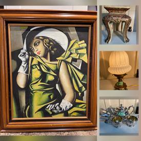 MaxSold Auction: This online auction features Antique Runner, Amethyst & Malachite Beads, Art Glass, Vintage Apple Decanter, Craft Supplies, Art Deco Lighting, Antique Floor Lamp, Royalty Collectibles, Art Nouveau Vase, Art Pottery, Watches, Stained Glass Panel and much more!