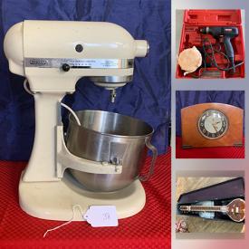 MaxSold Auction: This online auction features MCM Cronin Pitcher, Art Deco Mantle Clock, Fenton Glass, Carnival Glass, Depression Glass, Vintage Tools, Kitchen Aid Stand Mixer, Bisque Porcelain Kewpies, Art Glass, Geode Bookends, Porcelain Figurines, Vintage Tea Sets, Sitar With Case, Cookie Jars and much more!