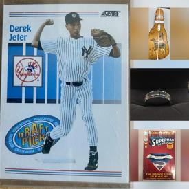 MaxSold Auction: This online auction features Sports & Non-Sports Trading Cards, Ring Light, Wood Guitar Case, Ticket Stubs, Comics, New Clothing, Body Jewelry and much more!