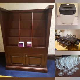 MaxSold Auction: This online auction features Magazine/Brochure Display Cases, Office Furniture, Cutlery, Computer Chairs, Dining Room Furniture, Banker's Lamps, Refrigerator, Wine Fridge, Small Kitchen Appliances, Law/Decorative Books and much more!