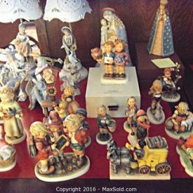 MaxSold Auction: Typically figurines are not what draw in the bidders. But sometimes sellers have the perfect collection, such as in this this Connecticut Greenwich Estate Sale auction. This 18 piece Hummel by Goebel figurines as part of this Estate Sale sold for a whopping $410.