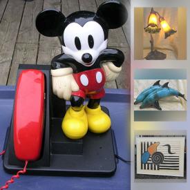 MaxSold Auction: This online auction features Art Deco Radio, Japanese Satsuma, Art Nouveau Style Table Lamp, Vintage Mickey Mouse Phone, Collectible Teacups, Ginger Bread Mantle Clock, Art Glass, Art Pottery, Carved Wood, Guitar, Carnival Glass, Vintage Brass Figures, Framed Wall Art and much more!