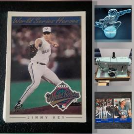 MaxSold Auction: This online auction features MLB collectible cards, NIB items such as battery chargers, bobbleheads, baby monitor, Bluetooth headset, wireless earbuds, and smart watches, RC cars, sports jerseys and hats, tool cases and much more!