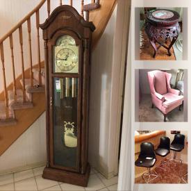 MaxSold Auction: This online auction features Hentschel Grandfather Clock, Garden Tools, Area Rugs, Ceramics Statue, Live Plants, Sewing Machine, Portable Electric Fireplace, Metal Bed, Art Glass, Bar Stools and much more!