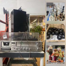 MaxSold Auction: This online auction features Hockey Pucks, NIB Wallets, Umbrellas, LPs, Video Games, Audio Equipment, Inventory Trash Bins, Coins, Lunch Table with attached Chairs, Figurines, Workout Weights, Toys, Puzzles, NIB Belts, Costume Jewelry and much more!