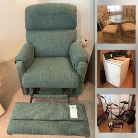 MaxSold Auction: This online auction features furniture such as outdoor table with chairs, television cabinet, a recliner, sofa bed, and vintage side table, vacuum cleaners, lamps, DVD player, DVDs, books, wall art, cookware, small kitchen appliances, dishware, stoneware and much more!