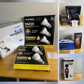 MaxSold Auction: This online auction features New in Open Box Items such as Humidifiers, Wireless Headsets, Fog Machine, Robot Vacuum, Disco Lights, Karaoke Microphone, Men's Grooming Kit, Ring Light Set, Dethatcher and much more!