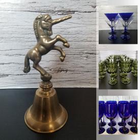 MaxSold Auction: This online auction features Vintage Pyrex, Pewter Sculpture, Art Pottery, Cranberry Glass Cookware, Indiana Glass, Milk Glass, Fenton Glass, Jadeite Dish and much more!