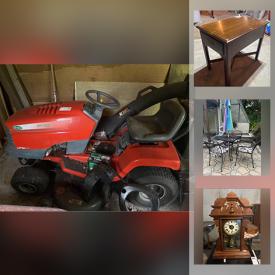 MaxSold Auction: This online auction features electronics such as Magnavox, Sony, Carrera, Bose, Harman Kardon, and Denon, patio furniture such as loveseats, sofa, tables, patio umbrella, ottoman, and chairs, lawn care equipment such as John Deere riding lawn mower, snow blower, and Toro push mower, home furniture such as chairs, bed frames, vintage bench, Coca-Cola cooler, and barstools, power tools such as DeWalt, Ryobi, Craftsman, Black & Decker, Skilsaw, Dremel, Makita, and Shop-Vac and much more!