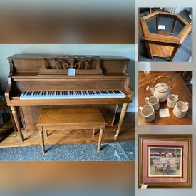 MaxSold Auction: This online auction features Upright Piano, Pottery Teapot, Sewing Machine, Collector Plates, Fitness Elliptical, LPs, Vintage Bottles, Tires With Rims and much more!