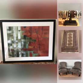 MaxSold Auction: This online auction features Toys, Wooden Benches, Ceiling Fans, Glass Pumpkins, Aero Pilates Rings, Ballet Bar, Jewelry, Antique Desk & Hutch, New Yoga Mat Towels, Home Beverage Cooler, Aerial Hammocks and much more!