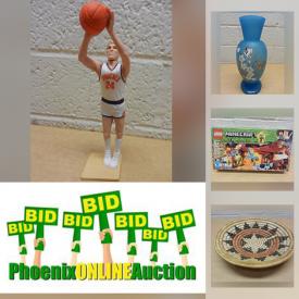 MaxSold Auction: This online auction features Star Wars Collectibles, Art Pottery, Comics, Coins, Banknotes, Lego Set, Stamps, Vintage Carnival Glass, Russian Nesting Dolls, Vintage Schlitz Beer Stein and much more!