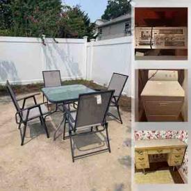 MaxSold Auction: This online auction features Vintage Stereo, Shelf, Outdoor Patio. Vintage Furniture, Sewing Notions, Vintage Lamps, Refrigerator, Dryer and much more!