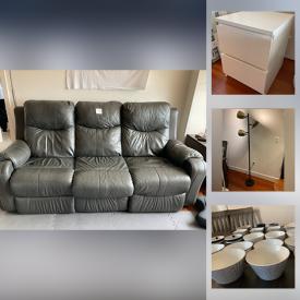 MaxSold Auction: This online auction features furniture such as an Ashley couch, Ikea drawers, bar stools and more, coat rack, decorative trees, Brookstone foot massagers, organizers, Stepper, dishware, kitchenware, plastic drawers, Epson printer and much more!