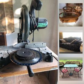 MaxSold Auction: This online auction features Vintage Solid wood Furniture, Sofas, Chairs, Outdoor Patio furniture, Workshop Power Tools & Equipment, Hand Tools & Hardware, vacuum cleaner, Brass beds, Sewing machine, and much more!