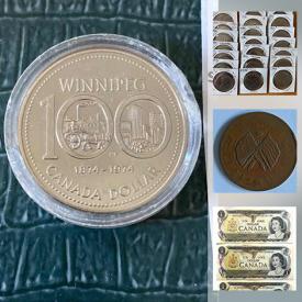 MaxSold Auction: This online auction features Coins such as Canadian, American, Chinese Copper, and Canadian Paper Notes and much more!