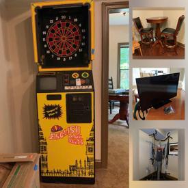 MaxSold Auction: This online auction features La-Z-Boy Recliner, Mossant Print, TV, Refrigerator, Area Rugs, Exercise Equipment, Poker/Bumper Pool Table, Electronic Dart Game, Pub Table & Chairs, Davenport, Vintage Furniture, Yard Blower and much more!