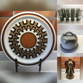 MaxSold Auction: This online auction features MCM Lighting, Area Rugs, Sterling Silver Jewellery, Studio Pottery, Mohair Yarn, Art Glass, Vintage Copper Jewelry, MCM Glasses, Cashmere Scarves, Crystal Wine Glasses, Vintage Typesetting Drawer and much more!