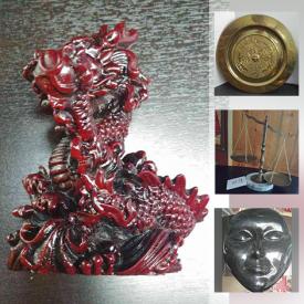 MaxSold Auction: This online auction features Brass Scales, Small Kitchen Appliances, Asian Motif Servingware, Power & Hand Tools, DVDs, Antique Dresser, DVDs, CDs, LPs and much more!