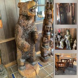 MaxSold Auction: This online auction features Lawn & Garden Animals, sculptures, decor, fountains, birdbaths, Hundreds of collector's plates, and beer steins, Solid wood Furniture, Wooden ships, Electronics, Stereo Equipment & Components, TVs, Homecare & Cleaning supplies, Yard & Garden Grooming tools & Supplies, Bear themed figures and collectibles, Dry bar, Hand Tools & Hardware, John Wayne & other Pop Culture character collectibles, Mid-Century Glassware, Dinnerware & Kitchen sundries, Toby Mugs, Grandfather clocks and much more!