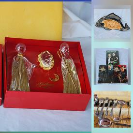 MaxSold Auction: This online auction features Star Wars towels, Native American decor, Artisan Pottery and Ceramics, Novelty home goods, Jewelry, Liz Taylor perfume, Mid-Century Glassware, Dinnerware & Kitchen sundries, Skechers shoes, DVDs, Footwear, Vintage Christmas ornaments and much more!