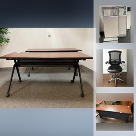 MaxSold Auction: This online auction features furniture such as adjustable office chairs, rolling desks, large desks, metal conference desks, cubicle panels, file cabinets, folding chairs, teaching materials and much more!