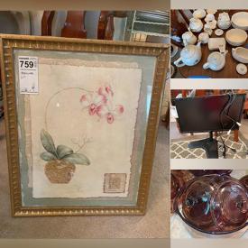 MaxSold Auction: This online auction features furniture such as a china cabinet, dresser, tables, Broyhill armchair, bar stools and more, serving ware, cups and saucers, tea sets, Acer 23" monitor, bags and boxes, pedal exerciser, luggage, shoes, books, cast iron pans and much more!