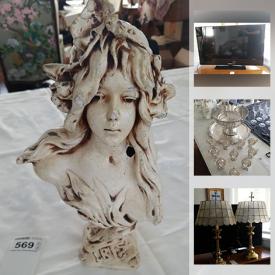 MaxSold Auction: This online auction features collectible china such as Royal Albert, Shelley, Limoges, collectible ceramics such as Lladro, Denton, Radnor, Crown Staffs, Coalport, Giuseppe Armani, Hummel, Royal Worcester, and Goebel, decor such as framed wall art, lamps, Waterford crystal, blue glass, wall mirrors, and area rugs, electronics such as Samsung TV, sterling silver flatware, furniture such as Small & Boyes armchairs and much more!