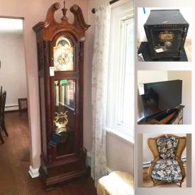 MaxSold Auction: This online auction features TVs, Ethan Allen Furniture, Disney Mugs, Wooden Farmhouse Table, Howard Miller Grandfather Clock, Bistro Table & Chairs, Ethan Allen Dry Bar, Patio Furniture, BBQ Grill, Hand Tools, Sports Equipment, Small Kitchen Appliances and much more!