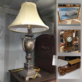 MaxSold Auction: This online auction features Coins, Yard Tool, Comics, Sterling, Banknotes, Antique Books, Mission Grandfather Clock, Antique violin, Gingerbread clock, Golf Clubs, Small Kitchen Appliances, Vintage Dolls, Wade Animals, Antique Tools, Collector Plates, Vintage Bottles and much more!