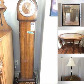 MaxSold Auction: This online auction features Asian Style Wardrobe, Antique Tea Cart, Framed Wall Art, Art Deco Grandmother Clock, Bar Stools, Small Kitchen Appliances, Toys, Games, Heat Monitor and much more!