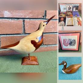 MaxSold Auction: This online auction features Vintage Thimble Collection, Vintage MCM Paintings, Vintage Kenojuak Ashevak Prints, Art Pottery, Vintage Carved Wood, Vintage Wade Red Rose Tea Figurines, Vintage Waterfall Motion Lamp, Art Glass, Stamps, Collectible Teacups and much more!