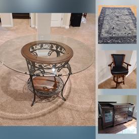 MaxSold Auction: This online auction features Cerwen Vega Stereo Equipment & Components, Tower MTX speakers, Wine Fridge, Barroom cabinet, Antique & Vintage Solid Wood Furniture, Area rugs, Leather furniture, Mirrors, Buffet, Chandelier and much more!