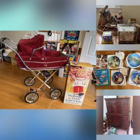 MaxSold Auction: This online auction features Claw Foot Dresser, Cedar Hope Chest, Collector Plates, Doll Cradle & Pram, Small Kitchen Appliances, Porcelain Dolls, Board Games, Antique Harvesting Tools, Vintage Electric Clothes Washer, Hand Tools, Garden Tools, Precious Moments Figurines and much more!