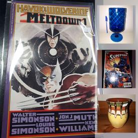 MaxSold Auction: This online auction features Comics, Art Pottery, NIP Pez Dispensers, Pokemon Cards, Beer Sign, Steins, Stereo Components, Karaoke Machine, Vintage Carnival Glass, Vintage Toys, Small Kitchen Appliances, LPs, Rings and much more!