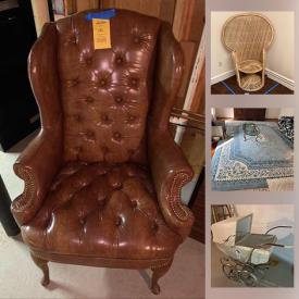 MaxSold Auction: This online auction features Wedgwood Accessories, Cristal d’Arques Champagne Flutes, NIB Small Kitchen Appliances, Oriental Rug, Art Pottery, Scancrystal Apple & Pear, Glass Accent Tables Hand Carved Wooden Clock, Pipes, NIB Tony Lama Boots, Papasan Chair, Vintage Pram, Hand Carved Wood Sculpture and much more!