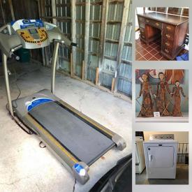 MaxSold Auction: This online auction features MCM Teak Table & Chairs, Dyson Vacuum, Skybar Wine System, Treadmill, Dryer, Stove, Vaseline Glass, Indonesian Puppets, Stickley Rocking Chair, Vintage Pyrex, MCM Russel Wright Dishes, Vintage Skis Cast Iron Bank and much more!