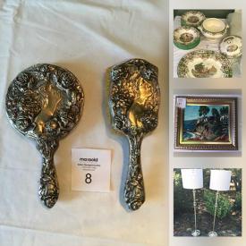 MaxSold Auction: This online auction features Original Painting, Sterling Silver Vanity Set, Copeland Spode Dishes, Costume Jewelry, Vintage Books, Espresso Cups and much more!