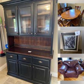 MaxSold Auction: This online auction features furniture, prints, electronics, mirror, glassware, storage box, Dr. Scholl's foot spa, blankets, toro leaf blower, extension cord,  tablecloth, vacuum and much more!