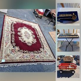 MaxSold Auction: This online auction features Garden Chime, Area Rugs, Small Kitchen Appliances, Ceramic Ovenware, Vintage Desk Lamps, Yamaha Keyboard, Yarns, Vintage Doll House, Sports Equipment, Outside Toys, Vintage Porcelain Dolls, Windsurf Sail and much more!