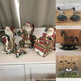 MaxSold Auction: This online auction features signed wall art, Canadian coin collections, Royal Doulton, wakeboard, vintage cast iron decor, pottery, glassware, lamps, Christmas decor, DVDs, books, side tables, bar stools, patio sets, lawn mowers, snow blower and much more!