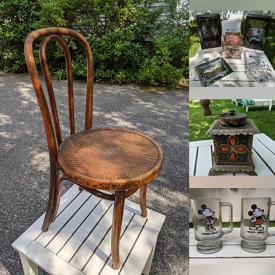 MaxSold Auction: This online auction features Wade Figurines, Heat Sealer Machine, Collectors Plates, Art Supplies, Sewing Notions, Antique Drop Leaf Table, Antique Chairs, TV, Puzzles, Cookie Jar, Fire Pit and much more!