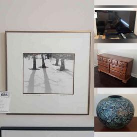 MaxSold Auction: This online auction features NIB Lagostina Cookware, TV, Bergere Chairs, Original Art, Art Framing Supplies, Office Supplies, Antique Pearwood Bench, Portable AC Unit, Small Kitchen Appliances, Waterford Crystal, Wood Carvings, Dyson Vacuum, Dyson Tower Fan and much more!