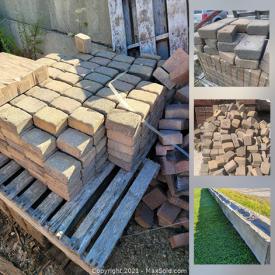 MaxSold Auction: This online auction features retaining walls, pavers, paving blocks, large retaining wall blocks, crushed marble and much more!