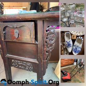 MaxSold Auction: This Charity/Fundraising online auction features compressor, lawnmower, snowblower, kitchen gadgets, books, bookends, mechanical safe, cedar chest, chest freezer, motorcycle luggage, office supplies, hanging lights and much more!