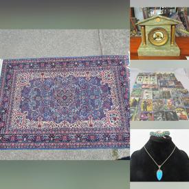 MaxSold Auction: This online auction features Area rugs, Mantel Clocks, Asian Decor, Art, Electronics, Lamps, Costume Jewelry, Coins, Singer Sewing Machine, Vintage Kitchen, Vintage Toys, Star Wars Trading Cards and much more.