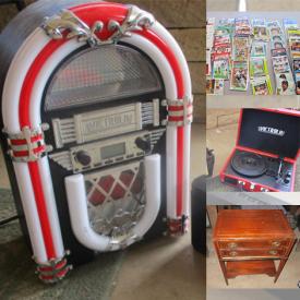 MaxSold Auction: This online auction features Drum Set, TV, Slot Car & Accessories, Fishing Gear, Vacuum, Art Glass, Pet Supplies, School Supplies, Hand Tools, Portable AC Unit, Camping Gear, Costume Jewelry, Toys, Coins and much more!