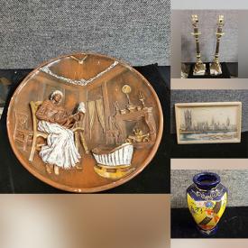 MaxSold Auction: This online auction features comic books such as Batman, Star Wars, and Lara Croft, Lee Howard art prints, glassware, crystal ware, books, planters, home decor, wall art, pottery, lamps, vintage advertising and much more!